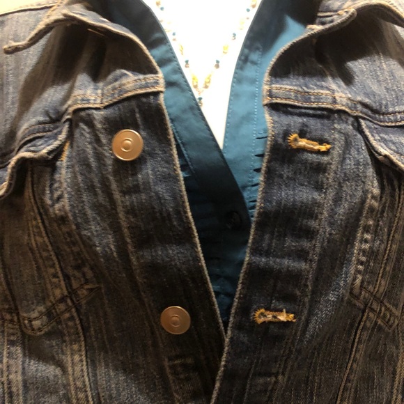 H&M Jean Jacket with Side Pockets waist length Cute & Stylehsh. - Picture 2 of 7